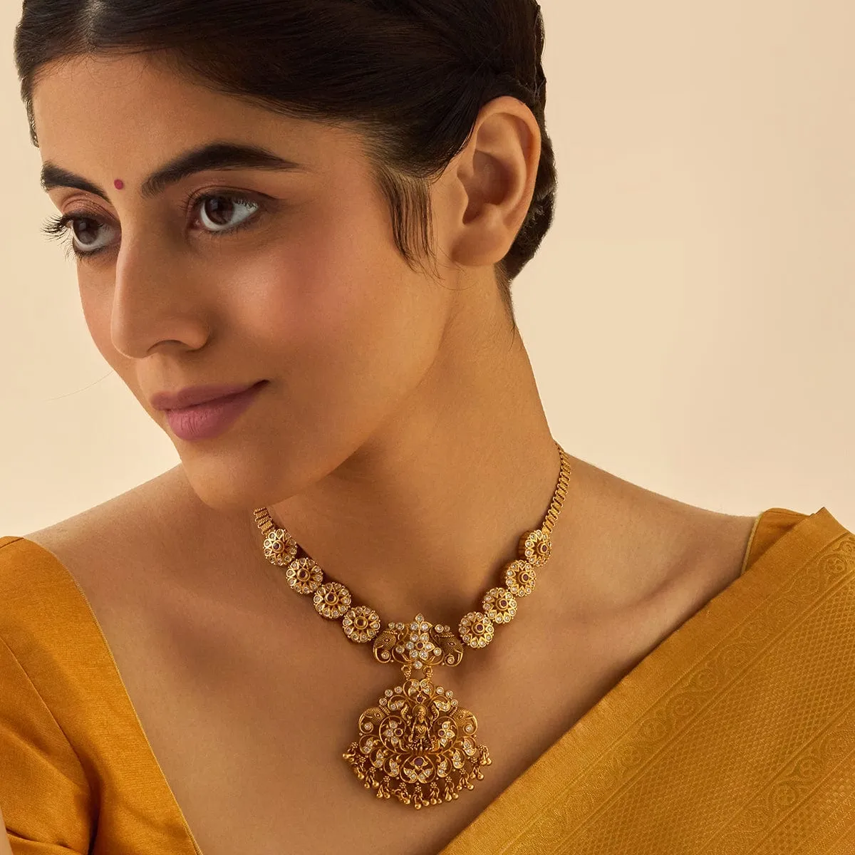 Silver Temple Necklace 173454