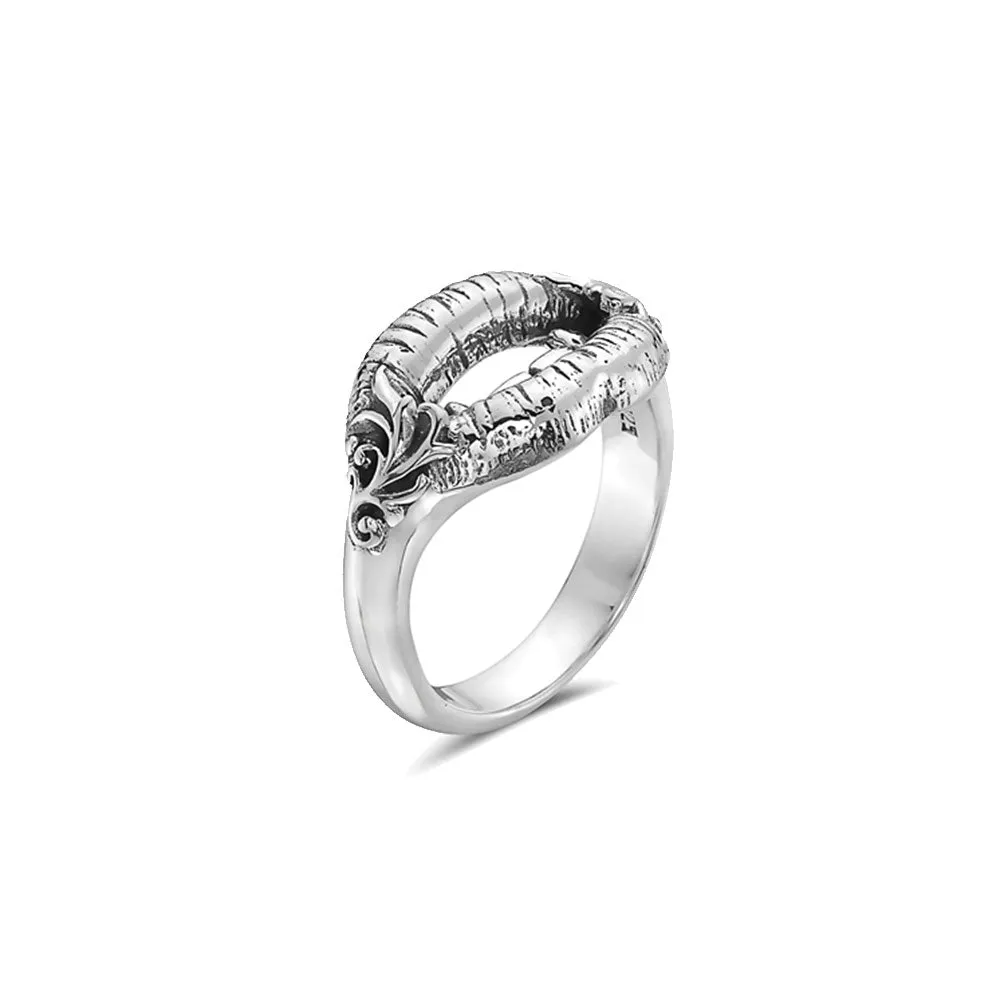 Solid Sterling Silver Devil Lips Ring
