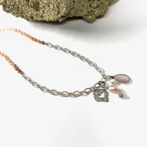 SS Charmed Sunstone Necklace