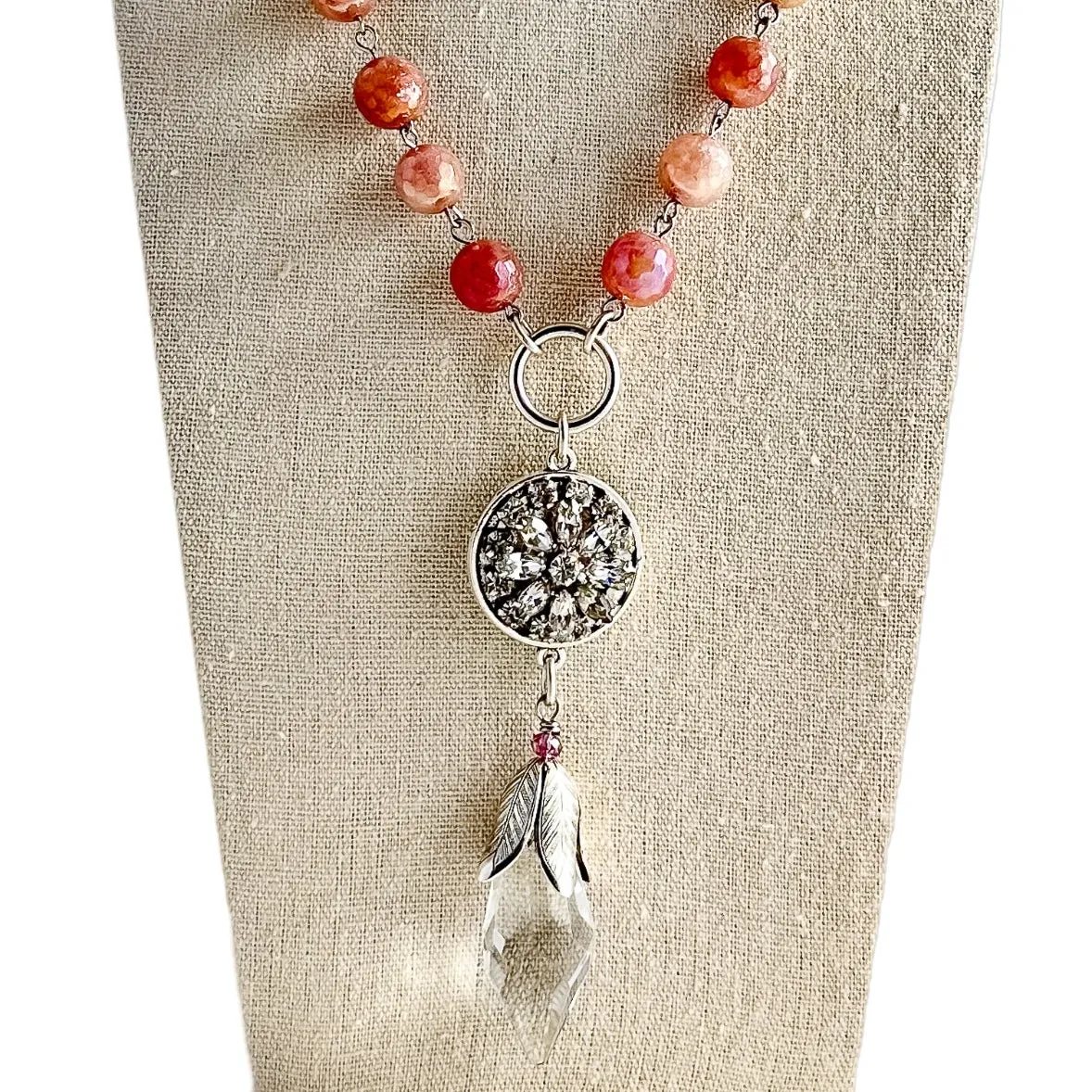 Sunset Beaded Bauble Necklace