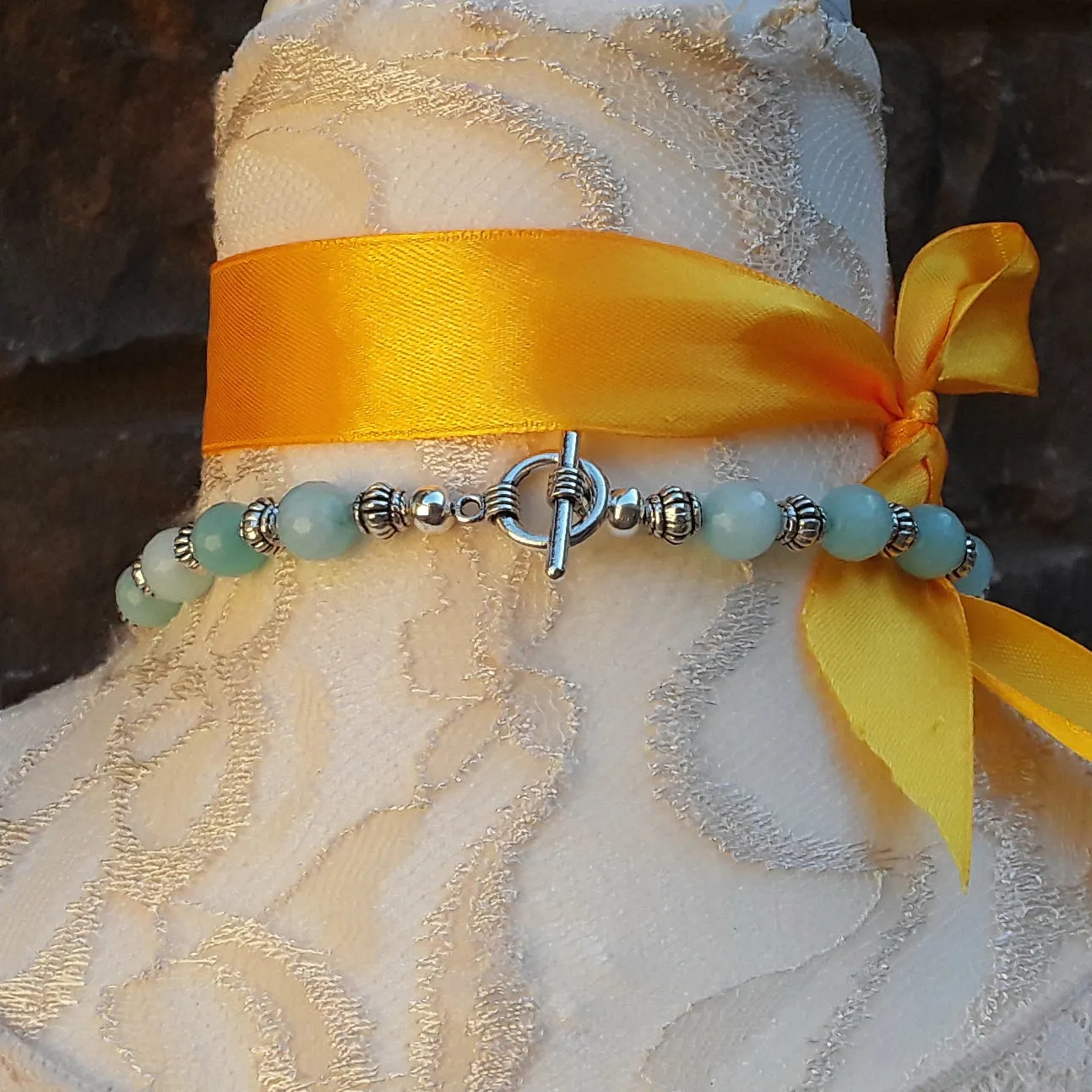 Titanium Amazonite Multi-Strand Statement Necklace, Turquoise Raw Quartz Collar