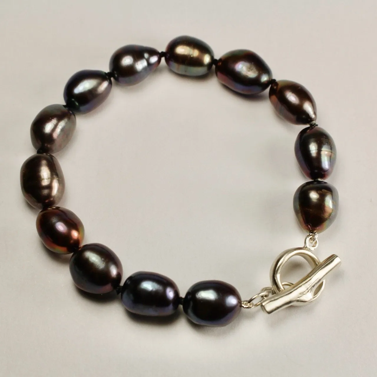Wabi Sabi Medium Pearl Bracelet - Peacock