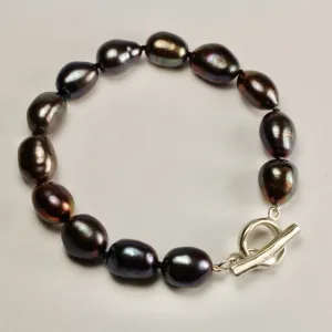 Wabi Sabi Medium Pearl Bracelet - Peacock