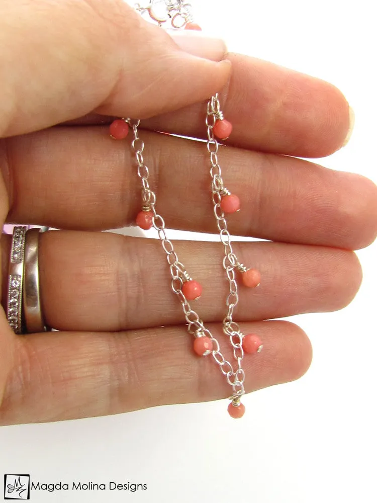WHOLESALE - Mini Goddess (children) Tiny Pink Coral Bracelet