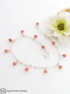 WHOLESALE - Mini Goddess (children) Tiny Pink Coral Bracelet